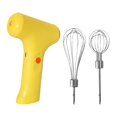 thumbnail image 1 of a de mano eléctrica portátil a de mano recargable USB a de mano eléctrica inalámbrica de mano para comida de bebé, pastel, cocina , Amarillo 2 Varill Amarillo 2 Varils Baoblaze Mezclador de mano, 1 of 8