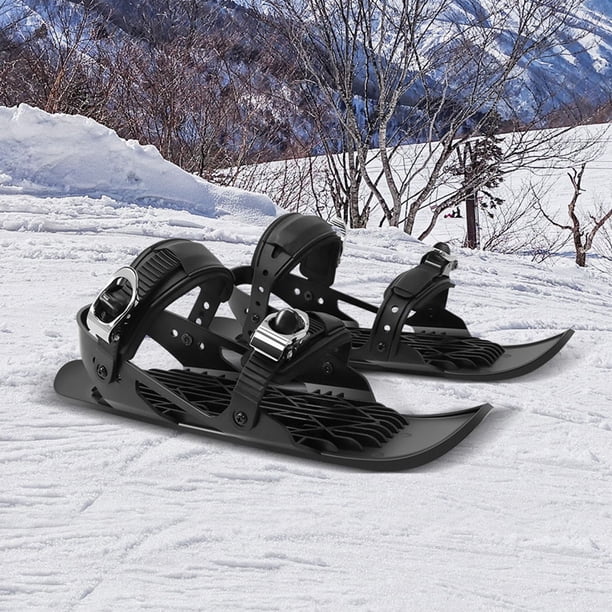 Botas De Lluvia Mini patines de esquí, zapatos cortos, cuchillas de nieve ajustables para adolescentes, para deportes de invierno al aire libre Likrtyny Tenis De Mujer Tenis De Hombre