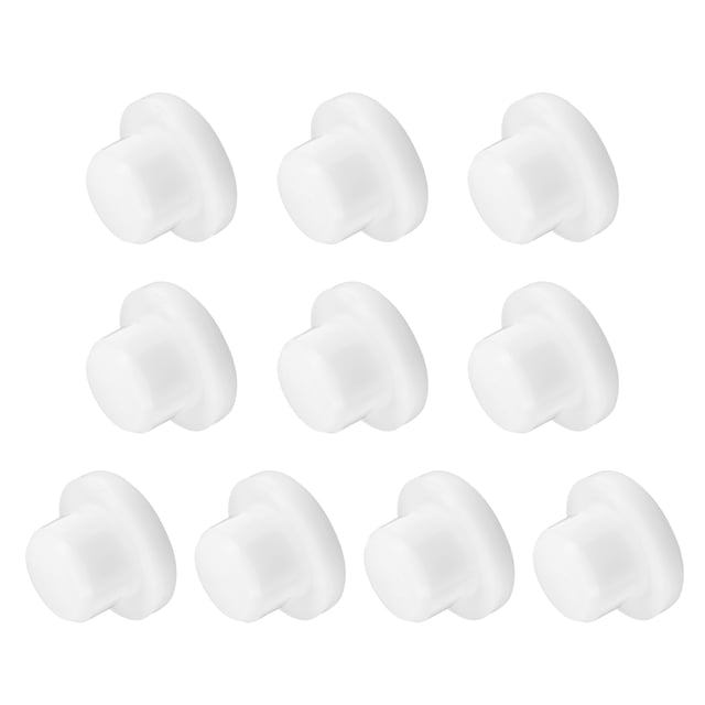 10 PCS Tapón de Reemplazo de Silicona, Tapón Sólido Reutilizable de 3/5 pulgadas para Botellas de Sal, Blanco