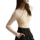 thumbnail image 2 of Blusas de Fiesta para Mujer, Modernas, con Escote en V, Larga, de Transparente y Fruncida. Color Albaricoque L, 2 of 8