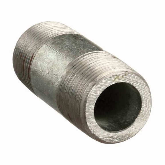 3/4" MNPT Close TBE Galvanized Steel Pipe Nipple Sch 160