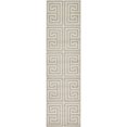 thumbnail image 1 of Unique Loom Athens Border Design Runner Rug 2' 7 x 10' Gray/Beige, 1 of 2