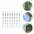 Lixi 8 Pcs Outdoor Garden Bird Repellent Rods Reflective Spiral Bird