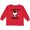 Red, variant on Inktastic I Love My Auntie with Cute Penguin and Hearts Girls Long Sleeve Toddler T-Shirt