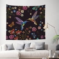 thumbnail image 2 of Bingfone Polyester Fabric Tapestry Humming Bird Wall Hanging Tapestry,Daily Decorative Tapestry For Bedroom Living Room Dorm 60l X 51w Inches, 2 of 9