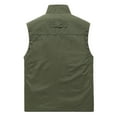 thumbnail image 4 of Xysaqa Men's Outdoors Travel Sports Multi-Pockets Work Fishing Vests Photo Cargo Lightweight Vest Outerwear Sleeveless Jacket for Golfs M-5XL Big & Tall Sizes, 4 of 7