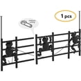 thumbnail image 2 of EastVita 15 Panels 8ftL x24inH Decorative Garden Fence Animal Barrier FenceT Shape Flower Bed Fencing BarrierBlackFrog Pattern, 2 of 6