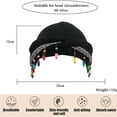 thumbnail image 2 of ZACPNCV Turban Head Wraps for Men Satin Lined Turban for Women Vintage Twist Velvet Durags Gifts White M, 2 of 3