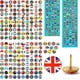 thumbnail image 1 of 200 Pcs National Flag Pins World Push Pins Thumb Tacks Country Flag Push Pins with National Flag Guide, Map Tacks Flag Map Push Pins for World Map Pin, 1 of 5