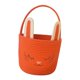 thumbnail image 4 of Cesta de conejito de Pascua Cesta de huevos de Pascua vacía para regalos de fiesta infantiles Naranja, 4 of 9