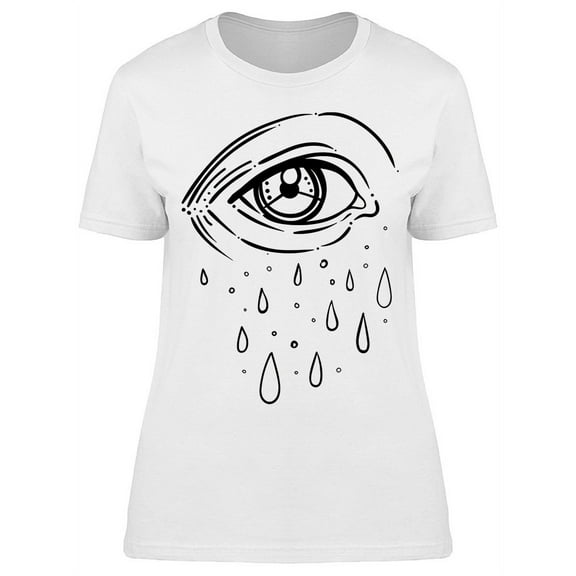 Eye Of Providence Tears T-Shirt Women -Image by Shutterstock, Female XX-Large