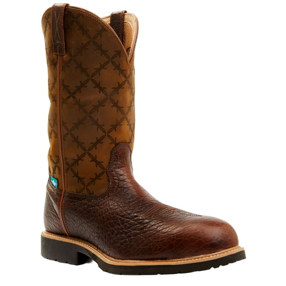 Twisted X Men's 12" Western Work Boot Nano Toe Brown 8.5 D(M) US