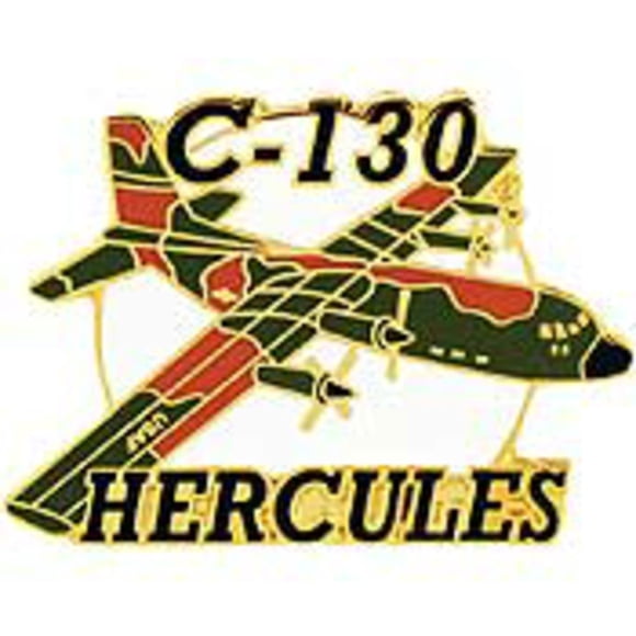 EagleEmblems P18089 PIN-APL,C-130 Hercules,RT (CAMO) (1.5'')