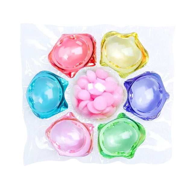 1/5/10/20 Pcs Capsules Liquides pour Lessive Boule Lessive Longue Capsules Parfumées Détergent