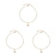 thumbnail image 1 of Sonducket Tobillera para niña Estilo creativo simple Estrella de mar en forma Elegante Joyería para niñas jóvenes Tobilleras de aleación Type1 NO1, 1 of 6