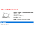 thumbnail image 2 of Exhaust Gasket - Compatible with 2008 - 2009 Audi TT, 2 of 2