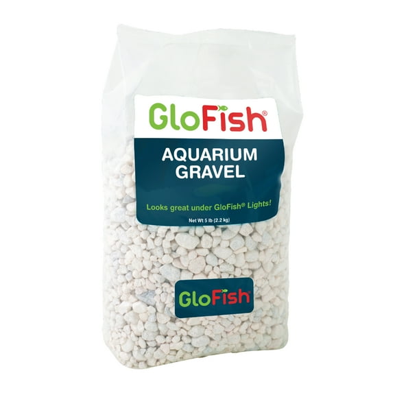 GloFish White Accent Gravel for Aquariums, 5 lbs.