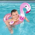 thumbnail image 3 of Salvavidas Dona Inflable Infantil Flamingo Con Brillos Bestway Plástico Resistente, 3 of 4