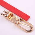 thumbnail image 3 of Multicolor Decorative Dress with Sweater Belt Women's All-match Pin Buckle PU Small Belt Style Belt, 3 of 6