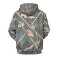 thumbnail image 3 of APEXFWDT Unisex Hooded Sweatshirt for Women Men Long Sleeve Camo Leaf Print Pullover Drawstring Fall Top for Couples Matching,XXL,B, 3 of 8