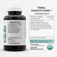 thumbnail image 3 of Secrets of the Tribe Tribal Parasite Purge Capsules Dietary Supplement, Natural Herb Blend, Made from Wormwood, Cranberry, Garlic, Black Walnut, Pumpkin 120 Count, 3 of 8