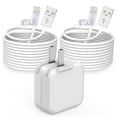 thumbnail image 1 of Cargador para iPad, cargador para iPhone, adaptador de corriente USB de 12 W, enchufe de viaje portá, 1 of 7