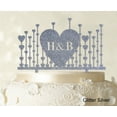 thumbnail image 1 of Monogram Cake Topper First Name Initial Heart Cake Topper, 1 of 1