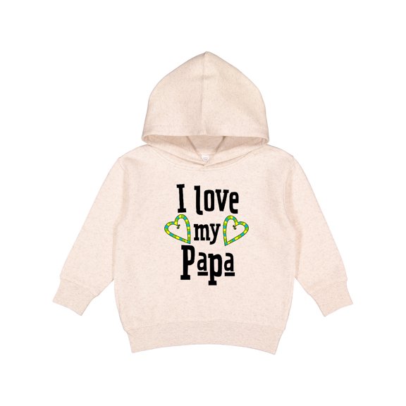 Inktastic I Love My Papa Hearts Toddler Hoodie