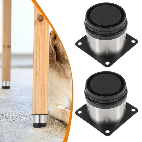 LEORX 4Pcs Metal Table Legs with Adjustable Feet for Dining Tables 1.97 x 2.36 x 1.97 in