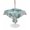 Teal Crabs Coastal Waterproof Table Cloth, variant on Outdoor Tablecloth with Umbrella Hole for Patio/Picnic/Party/Camping, Teal Crabs Coastal Waterproof Table Cloth Rectangle Table Cover Washable, Summer Beach Coral Nautical Ocean (60"x 102")