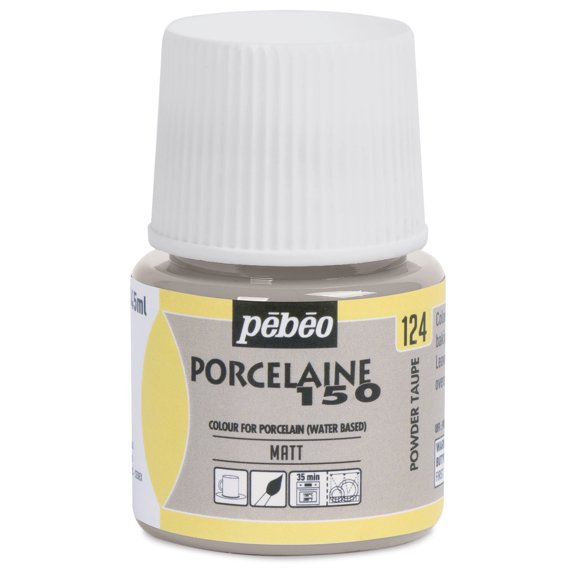 Pebeo Porcelaine 150 Paint - Powder Taupe, 45 ml