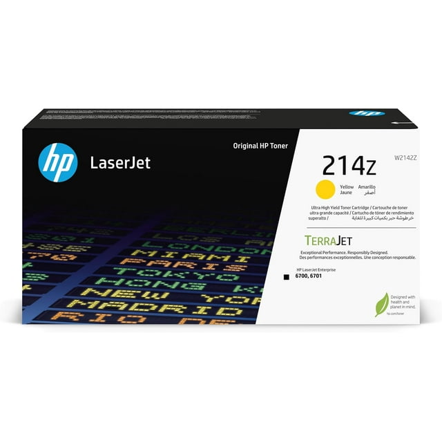 HP 214Z - Rendement Ultra Élevé - Jaune - original - LaserJet - Cartouche de toner (W2142Z)