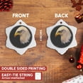 thumbnail image 3 of 3dRose, American Bald Eagle - A, 3 inch Snowflake Porcelain Ornament, 3 of 7