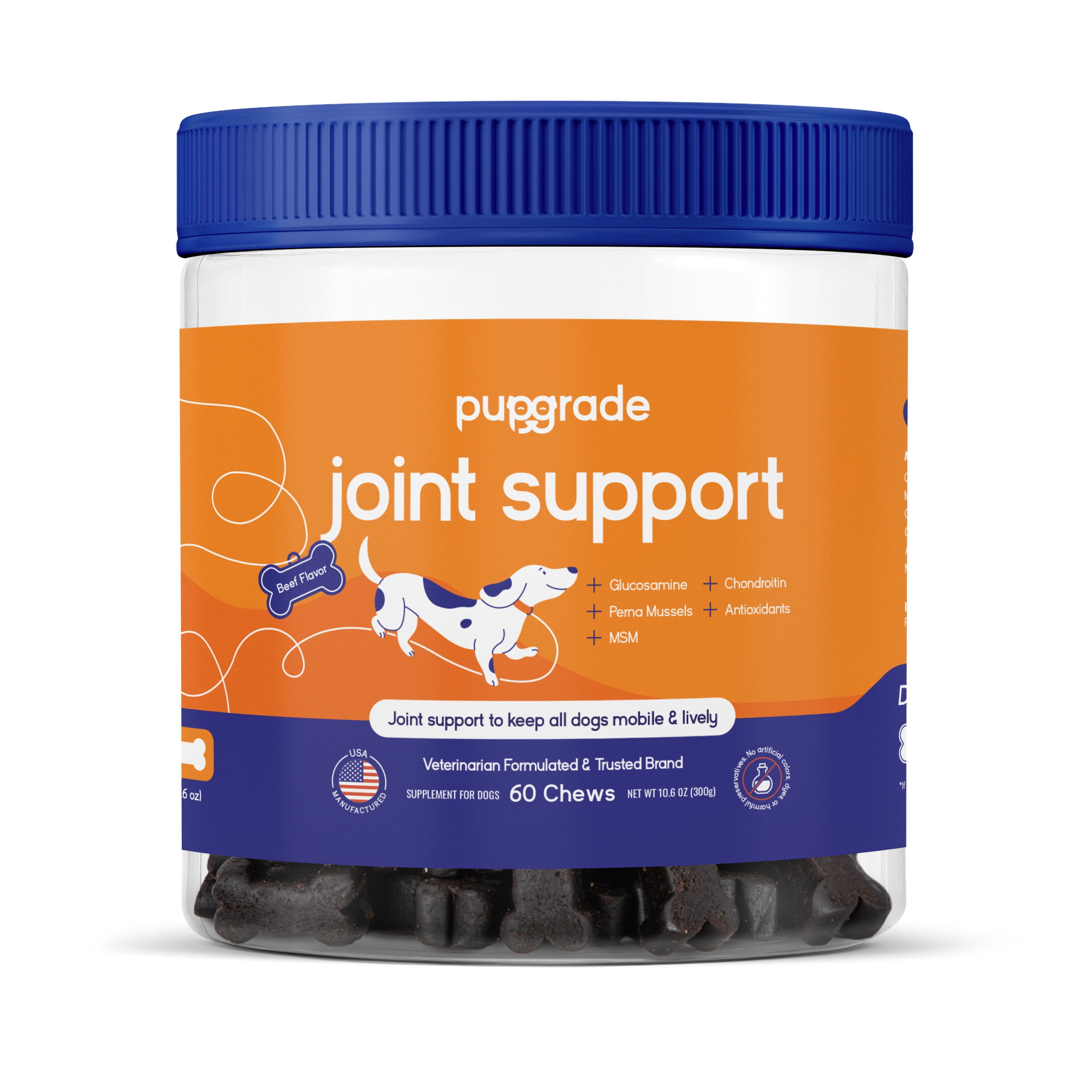 PupGrade Joint Support Supplement for Dogs Natural Glucosamine