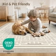 thumbnail image 4 of ODIKA Hallway Wide Geometric Trellis Bordered Lattice Grid Hallways Non-Slip Chair-Friendly for Home Office, Gaming Room, Under Desk, 4 of 7