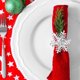 thumbnail image 5 of Juego de 8 servilleteros navideños plateados con forma de copo de nieve for mesas de comedor: decoración rústica for bodas, Navidad, Acción de Gracias y cenas festivas., 5 of 8