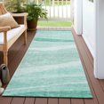 thumbnail image 6 of Addison Rugs Chantille Indoor/Outdoor Transitional Swirls Aqua Washable Runner Rug, 2'3" x 7'6", 6 of 6