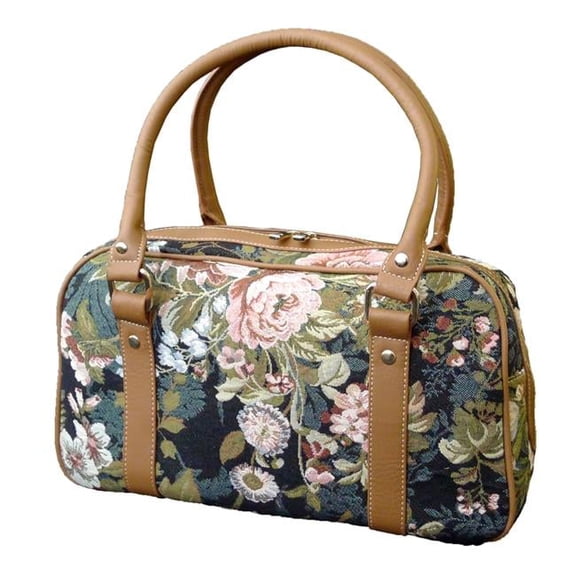 Tapestry Oval-Shaped Purse - Blossom