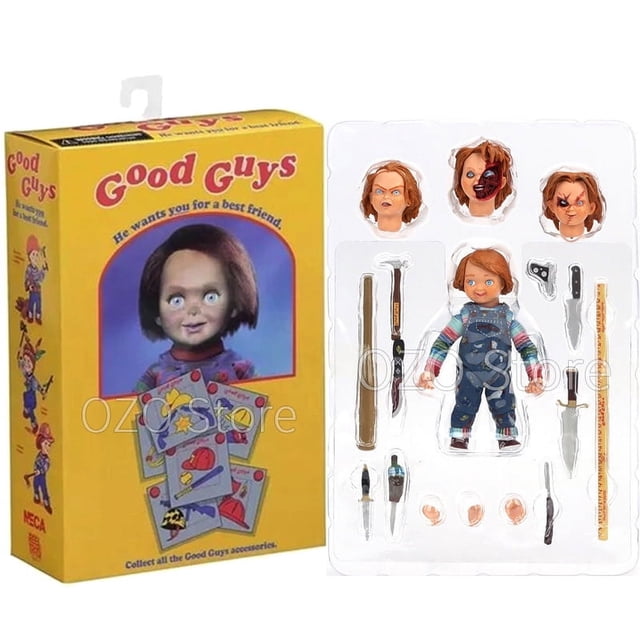 NECA-figura de acción de Chucky para niños, juguete de Horror, regalo de Halloween