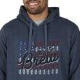 thumbnail image 4 of Coleman Graphic Double Layered Fleece Hoody (Indigo Heather, Large), 4 of 4