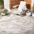 thumbnail image 2 of SAFAVIEH Martha Stewart Geometric Indoor/Outdoor Area Rug, Ivory/Beige, 6'7" x 6'7" Round, 2 of 6