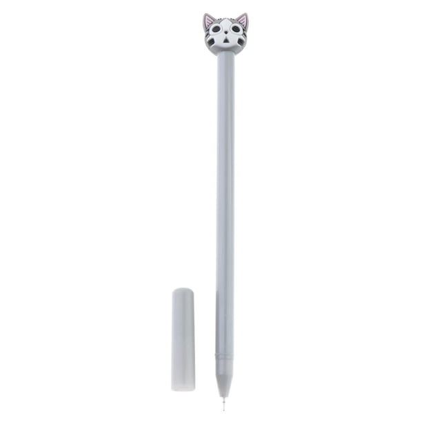Bolígrafos Rollerball Bolígrafo Ala Artificial Bolígrafos Tinta Bolígrafos Bolígrafos Creativos Suministros De Oficina Gato asombrado Baoblaze Bolígrafos de la oficina
