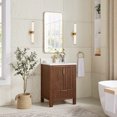 thumbnail image 3 of Shenzhen 24" Single Bath Vanity in Aged Dark Brown Oak with Composite Stone Top, 3 of 12