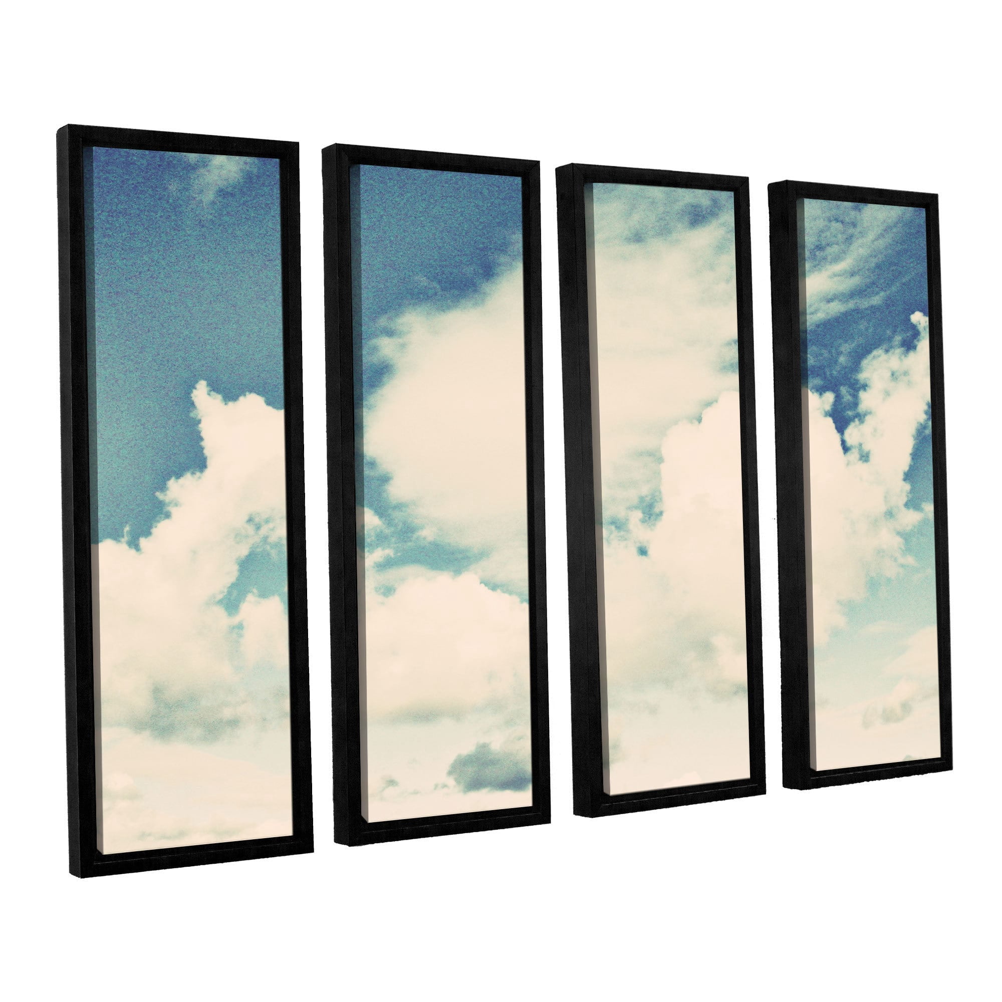 ArtWall Elena Ray "Clouds On A Beautiful Day" 4-Piece Floater-framed Canvas Set