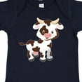 thumbnail image 4 of Inktastic Cute White Holstein Cow with Brown Spots Boys or Girls Baby Bodysuit, 4 of 5
