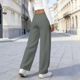 thumbnail image 4 of Tsesme Women's Elastic Waist Sweatpants with Pockets Summer Lightweight Wide Leg Pants Versatile Comfy Daily Wear,XXL, 4 of 7