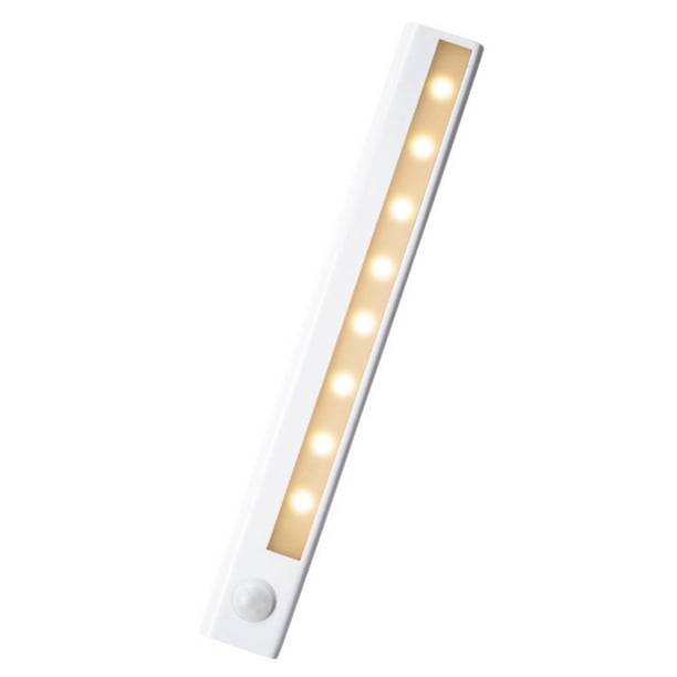 LED Luz de armario Sensor de movimiento 3000-6500K Lámpara de noche con pilas para cocinas Baños Ar Tomshoo Lámpara de armario