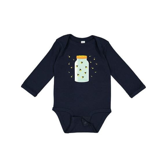 Inktastic Fireflies Summer Vacation Boys or Girls Long Sleeve Baby Bodysuit