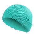 thumbnail image 2 of Dyfzdhu Men Women Outdoor Solid Color Hole Knitted Cotton Hat Sunscreen Running Sports Warm, 2 of 4