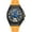 Black Yellow1, variant on Skeleton Automatic Self-Winding Mechanical Vintage Wristwatch Men Business Wrist Watch Stainless Steel Silicone Sapphire Crystal Waterproof Clock Luminous